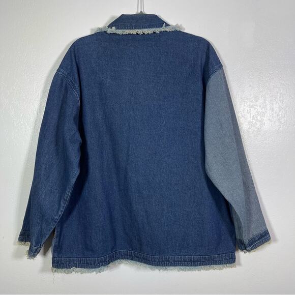 Sara Studio Plus, Vintage Embroidered Fun Denim Jacket. Size 2X. Excellent cond! - Picture 5 of 6